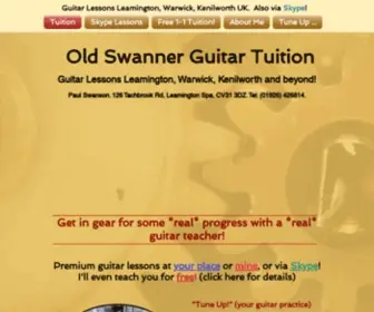 Oldswannerguitartuition.com(Old Swanner Guitar Tuition) Screenshot