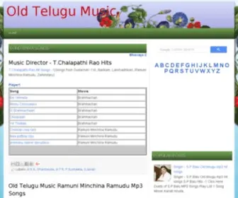 Oldtelugumusic.com(Old Telugu Music) Screenshot