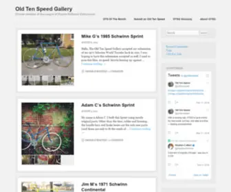 Oldtenspeedgallery.com(Old Ten Speed Gallery) Screenshot