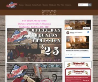 Oldthreshers.com(Midwest Old Settlers & Threshers Association) Screenshot