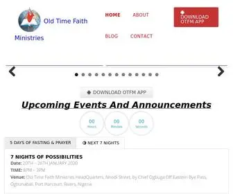 Oldtimefaith.org(Old Time Faith Ministries) Screenshot