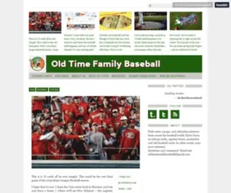 Oldtimefamilybaseball.com(Old Time Family Baseball) Screenshot