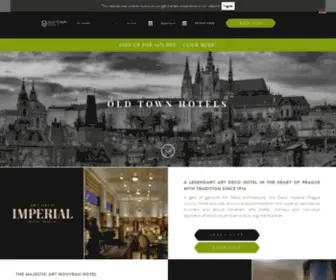 Oldtownhotels.cz(Old Town Hotels) Screenshot