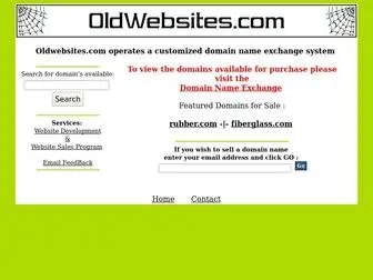Oldwebsites.com(We Buy & Sell Old Web Sites) Screenshot