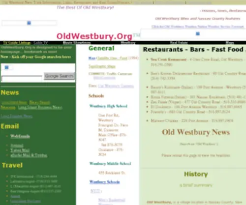 Oldwestbury.org(Oldwestbury) Screenshot
