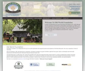 OldWorldfoundation.org(Old World Wisconsin Foundation) Screenshot