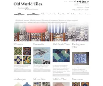 Oldworldtiles.com.au(Handmade Tiles) Screenshot