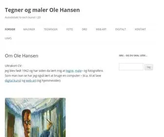 Ole-Hansen.dk(Om Ole Hansen) Screenshot