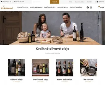 Oleamo.sk(Kvalitné olivové oleje) Screenshot
