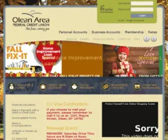 Oleanareafcu.org(Olean Area) Screenshot