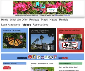 Oleanderacres.com(RV Resort Mission) Screenshot