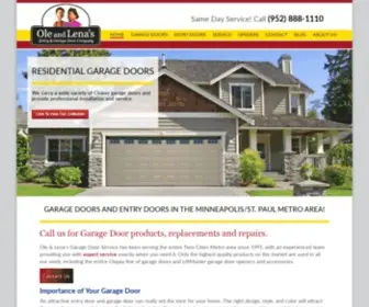 Oleandlenas.com(Residential Garage Door Products & Services) Screenshot