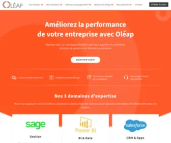 Oleap.com(Data Solutions) Screenshot