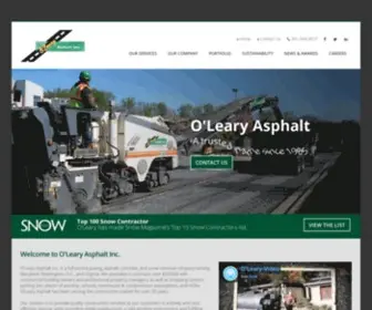 Olearyasphalt.com(O'Leary Asphalt) Screenshot