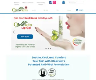 Oleavicin.com(Powerful Cold Sore and Shingles Relief) Screenshot