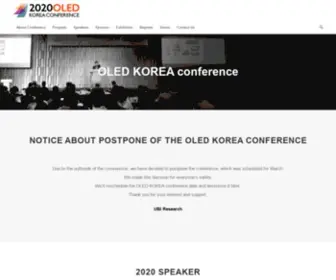 Oledkoreaconference.com(OLED KOREA) Screenshot