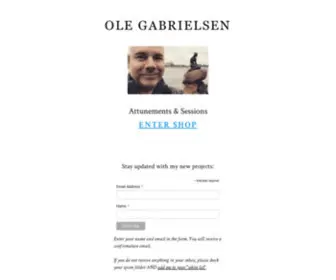 Olegabrielsen.com(Ole Gabrielsen Kundalini Reiki) Screenshot