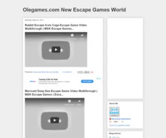 Olegames.com(Flash games) Screenshot