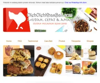 Oleholehkhasbali.com(Oleh-Oleh Khas Bali) Screenshot