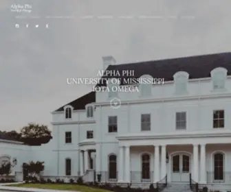 Olemissalphaphi.com(Alpha Phi at Ole Miss) Screenshot