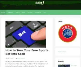 Oleolefootball.com(Live streaming football) Screenshot