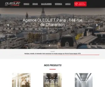 Oleolift.fr(Fabricant et Installateur d'Ascenseur et Monte Charge) Screenshot