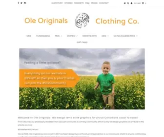 Oleoriginals.com(Ole Originals Clothing Co) Screenshot