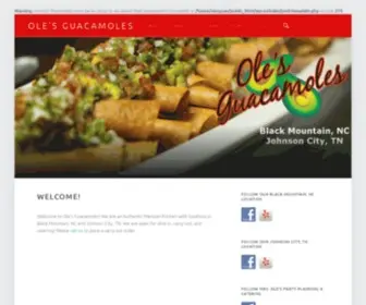 Olesguacamoles.com(Ole's Guacamoles) Screenshot