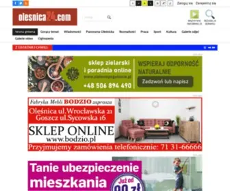 Olesnica24.com(Wiadomości Oleśnica) Screenshot