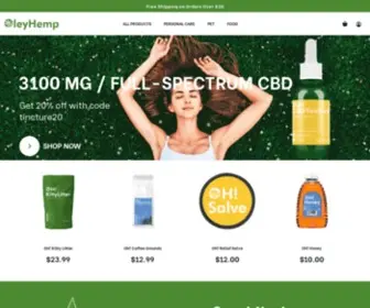 Oleyhemp.com(OleyHemp Hemp Products) Screenshot