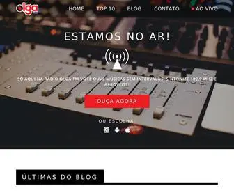 Olgafm.com.br(Olga FM 102) Screenshot