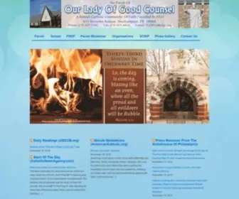 OLGC.org(Our Lady of Good Counsel) Screenshot