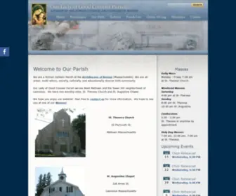 OlgcParish.com(Our Lady of Good Counsel) Screenshot