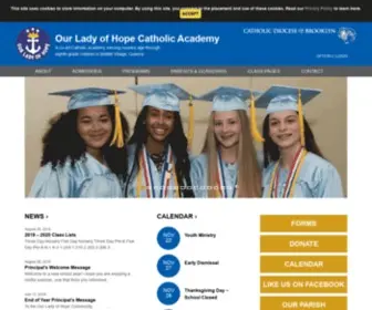 Olhca.org(Our Lady of Hope Catholic Academy) Screenshot