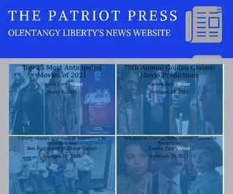 Olhspatriotpress.com(The student news site of Olentangy Liberty High School) Screenshot