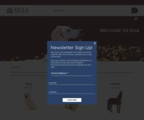 Oliaforpets.com(Olia for Pets) Screenshot