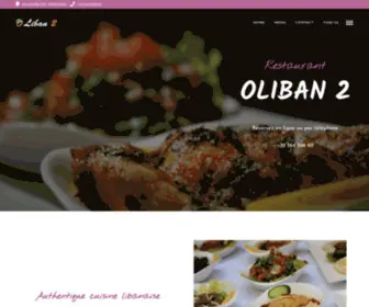 Oliban-Restaurant.be(Oliban 2) Screenshot