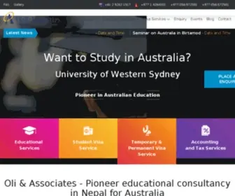 Oli.com.au(Oli &amp; Associates) Screenshot