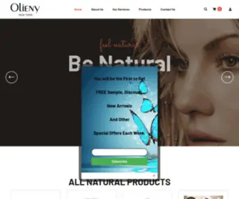 Olieny.com(#1 USA Olieny Skin Care Products for All Skin Types) Screenshot