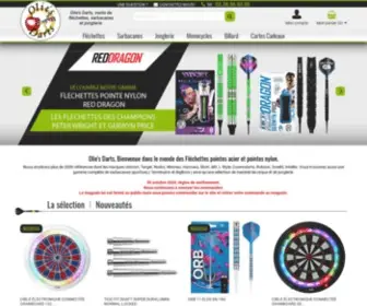 Olies-Darts.com(Ventes de fléchettes) Screenshot