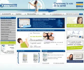 Oligosante.com(Oligosanté) Screenshot
