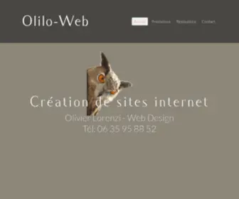 Olilo-Web.com(Lorenzi Olivier webmaster webdesigner) Screenshot