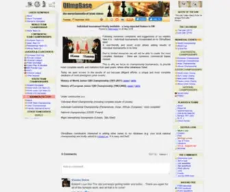 Olimpbase.org(The encyclopaedia of team chess) Screenshot