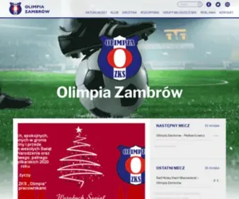 Olimpiazambrow.net(Zambrów) Screenshot