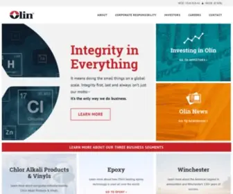 Olin.com(Olin Corporation) Screenshot