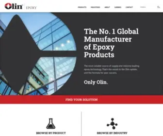 Olinepoxy.com(Global Experience & Expertise) Screenshot