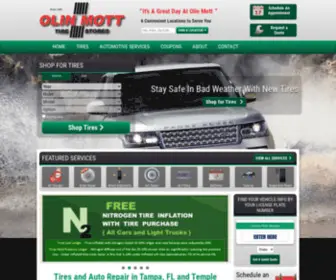 Olinmott.com(Olin Mott Tire Stores) Screenshot