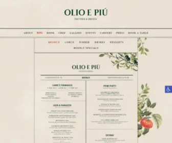 Olionyc.com(Italian Restaurant West Village) Screenshot