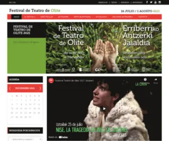 Oliteteatrofestival.com(Festival de Teatro de Olite (Navarra)) Screenshot