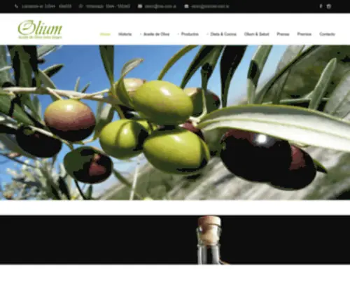 Olium.com.ar(PRODUCCIÓN DE ACEITE DE OLIVA EXTRA VIRGEN) Screenshot
